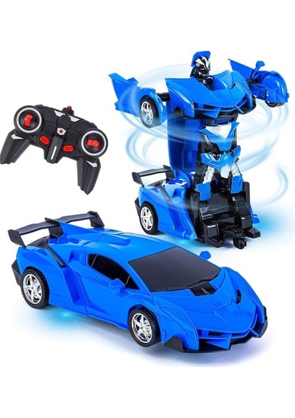 Boys 3-5 Için Uzaktan Kumandalı Araba, 5-12 Yaş Için Hobi Rc Robot Araba Oyuncak Deformasyon Araba Dönüştürme Oy (Yurt Dışından)
