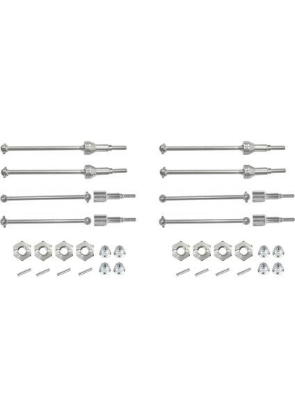 4x Metal Ön ve Arkadan Çekişli Motosiklet Mili Ile 12MM Hex Için Hbx 901 901A 903 903A 905 905A 1/12 Rc Araba Yükseltme Parçaları (Yurt Dışından)