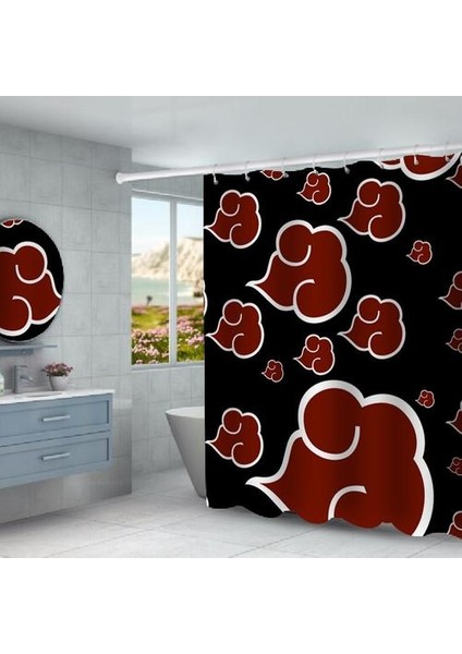 3D Anime Su Geçirmez Duş Perdesi, Polyester Fiber, 90X180CM, Banyo Için Kız Boy Hediyesi (Yurt Dışından) fiyatları