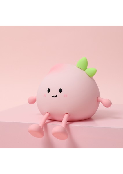 Little P Şeftali Gece Lambası Silikon Pat Işık USB Ortam Başucu Lambası Yaratıcı Hediye Süs (Yurt Dışından) fiyatları