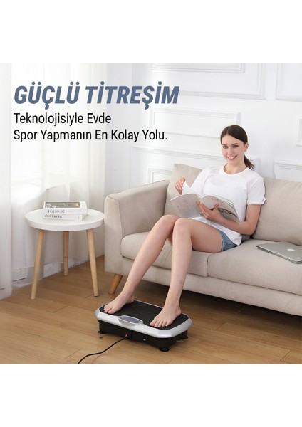 Vf 8 Pro Titreşimli Egzersiz Masaj Sıkılaşma Zayıflama Selülit Spor Aleti Vibration Plate