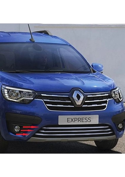 Express Krom Set Ön Tampon Ön Panjur Sis Çerçevesi Kapı Kolu Cam Çıtası 19 Parça Paslanmaz Çelik