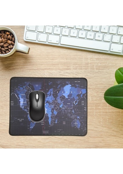 ® 25X32 cm Küçük Boy Mouse Pad Dünya Haritası