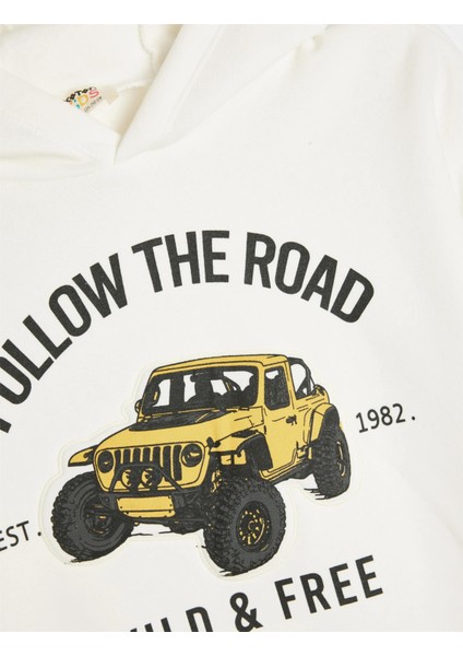 5Wkb10031Tk 010 Ekru Erkek Cocuk Pamuk Jersey Sweatshırt modelleri