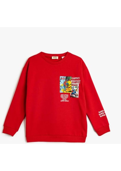 5Wkb10239Tk 401 Kırmızı Erkek Cocuk Jersey Sweatshirt