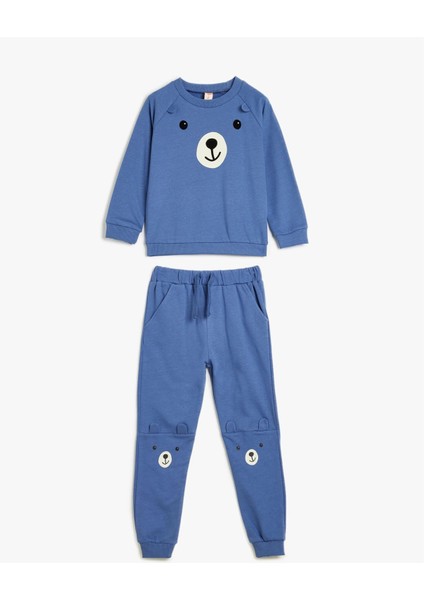 5Wmb10175Tk 624 Mavi Erkek Bebek Pamuk Jersey Takım