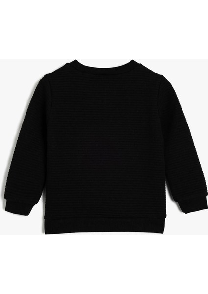 5Wmb10054Tk 999 Siyah Erkek Bebek Pamuk Jersey Sweatshirt fiyatları