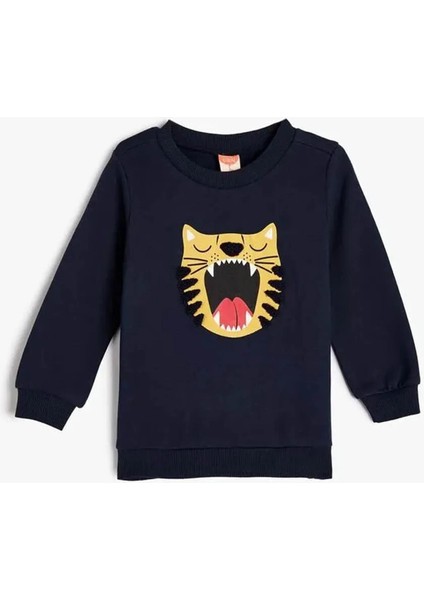 5WMB10073TK 716 Lacivet Erkek Bebek Pamuk Jersey Sweatshirt modelleri