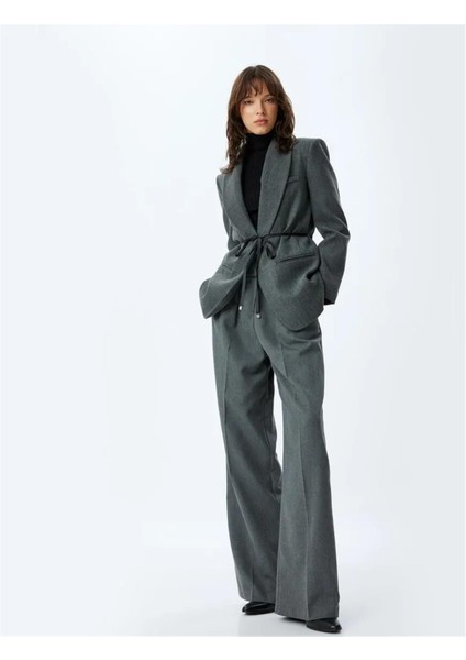 5Wak50099Uw 048 Gri Kadın Blazer Ceket