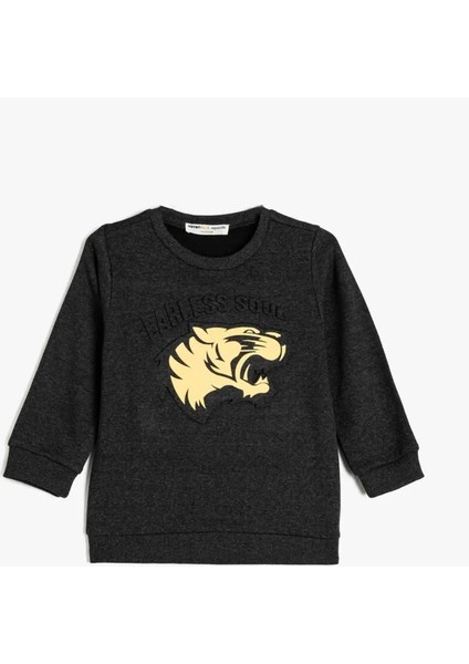 5Wkb10212Tk 927 Antrasit Erkek Cocuk Jersey Sweatshirt