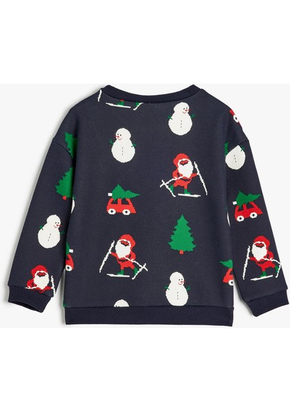5Wmb10320Tk 7D0 Lacivert Desenli Erkek Bebek Sweatshirt fiyatları