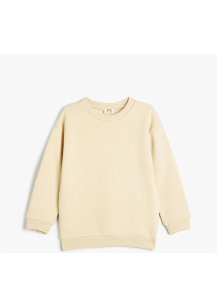 5Wkb10071Tk 057 Bej Erkek Cocuk Sweatshırt