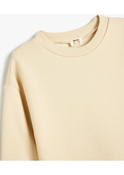 5Wkb10071Tk 057 Bej Erkek Cocuk Sweatshırt modelleri