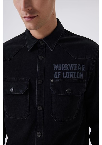 241 Lcm 141005 2199 Denım Cenas Erkek Jean Gomlek fırsatları