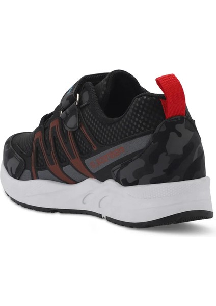 ELIPS Erkek Çocuk Sneaker Koşu & Yürüyüş Ayakkabısı Siyah Kamuflaj