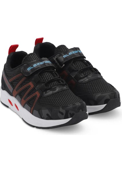 ELIPS Erkek Çocuk Sneaker Koşu & Yürüyüş Ayakkabısı Siyah Kamuflaj