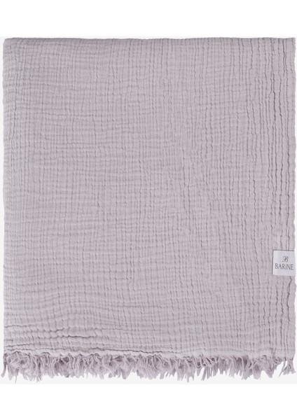 Cocoon %100 Pamuk 4 Kat Müslin Çift Kişilik Yatak Örtüsü Mor / Lila 200x220