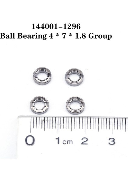 144001-1296 144001 1/14 4WD Rc Araba Parçaları Için Rulman, 4X7X1.8 (Yurt Dışından)