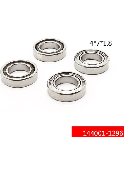 144001-1296 144001 1/14 4WD Rc Araba Parçaları Için Rulman, 4X7X1.8 (Yurt Dışından)