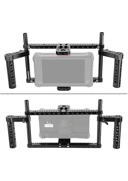 Camvate Dslr Video Kamera Kafes Montaj Takımı Kafes Seti 7"- 10" Kamera Üstü Monitör Için Güvenli Destek, Çift Tutma Saplarıyla Rahat Elde Çekim Yönetmen Kafesi Kamera Monitörleri Için. modelleri