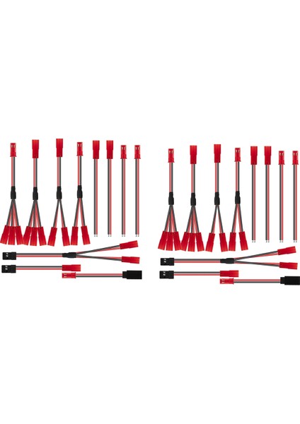 11 Adet J Fiş Ayırıcı Erkek Dişi Y Kablosu Traxxas Trx-4 Rc Ile Uyumlu (Yurt Dışından)