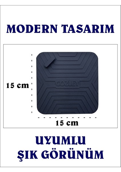 Kötü Koku Önleyici Silikon Mat - Böcek Önleyici Kapak - Banyo Mutfak Lavabo Balkon Gider Tıpası Kapağı - Gider Koruyucu Kapak - Su Geçirmez Ped - SİYAH