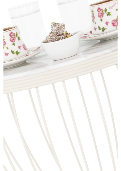 Tarz Sehpa Krem Mermer fırsatları