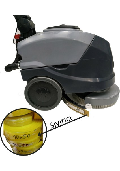 Temizlik Arabası Için Pu Sıyırıcı 5MMX50MM 1metre