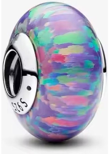 Işıltılı Opal Mor Charm