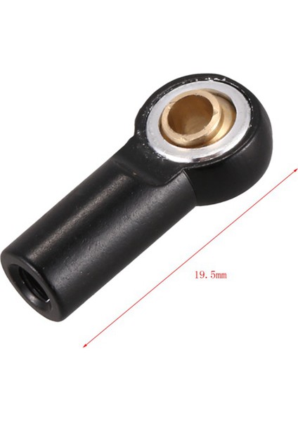10 Adet Metal M3 Bağlantı Rot Ucu Rotil 1/10 Rc Araba Için, Siyah (Yurt Dışından)
