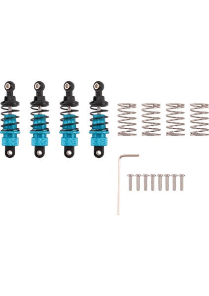TT01 /TT02 1/10 Rc Mavi Için 4 Adet Rc Alüminyum (Yurt Dışından)