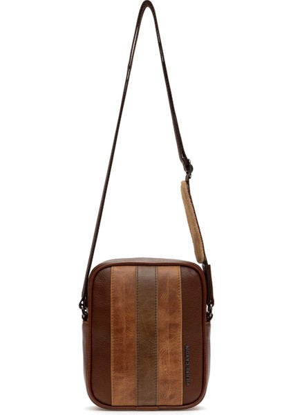 Erkek Erkek Taba Deri Omuz Çantası 50288588-VR099