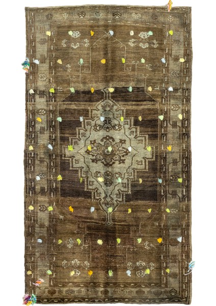 Delar Pon Pon Tasarımlı Kars Halısı 172 x 301 cm