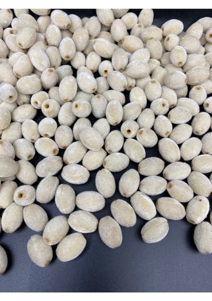 Krem Renk Badem Model Kadife Boncuk Takı, Çanta Yapım Boncuğu ( 100GR,~40 Adet) fiyatları