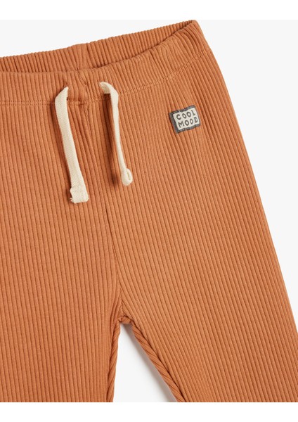 Beli Bağlamalı Pamuklu Jogger Eşofman Altı