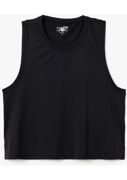 Halter Yaka Basic Crop Spor Atlet
