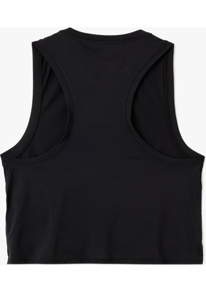 Halter Yaka Basic Crop Spor Atlet