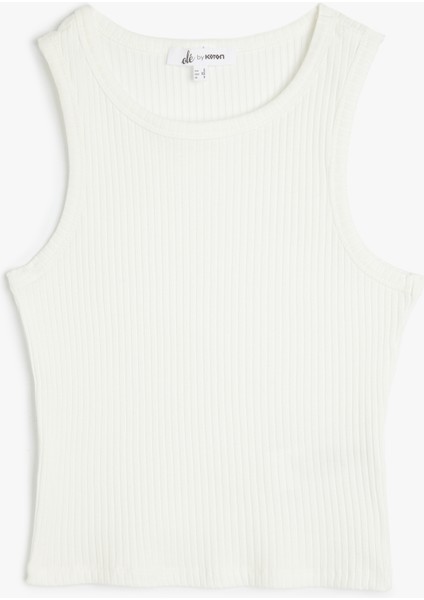 Slim Fit Kolsuz Bisiklet Yaka Basic Atlet