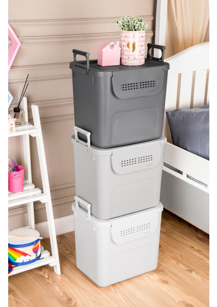 Mybox Organizer 3 Lü 90 Litre 3 x 30 Litre