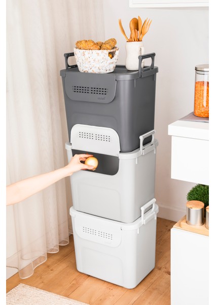 Mybox Organizer 3 Lü 90 Litre 3 x 30 Litre