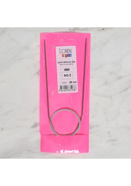 2 mm Çelik Misinalı Şiş 60 cm
