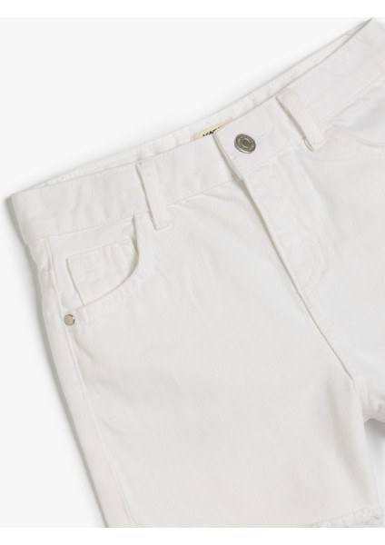 Pamuklu Düşük Bel Cepli Kot Şort modelleri