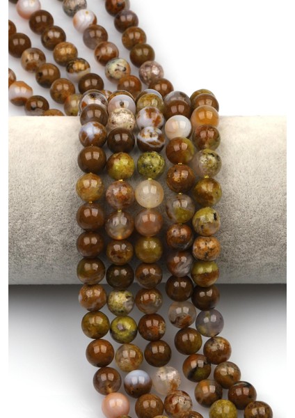 Avustralya Agate Opal Doğaltaş Dizi 8 mm Küre Kesim
