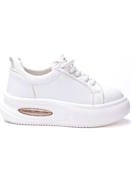 Dvm Ekru Kadın Günlük Sneaker Spor Ayakkabı