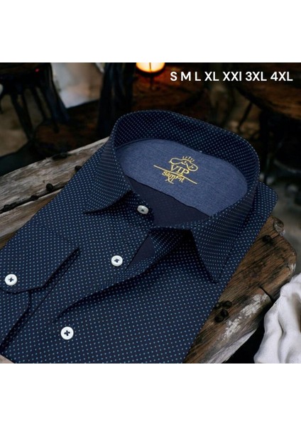 Pamuklu Oxford Uzun Kollu Gömlek (Slim Fit)