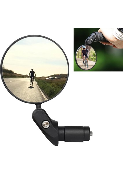 2 Adet Bisiklet Ayna Lens Güvenli Ayarlanabilir Dikiz Döngüsü E-Bisiklet Ayna 360 ° Dönebilen (Yurt Dışından) fiyatları