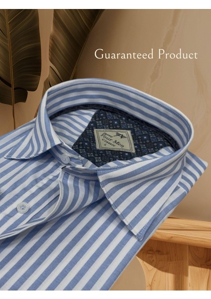 Mevsimlik Pamuklu Uzun Kollu Erkek Gömlek (Regular Kalıp)