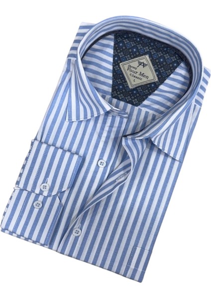 Mevsimlik Pamuklu Uzun Kollu Erkek Gömlek (Regular Kalıp) fiyatları