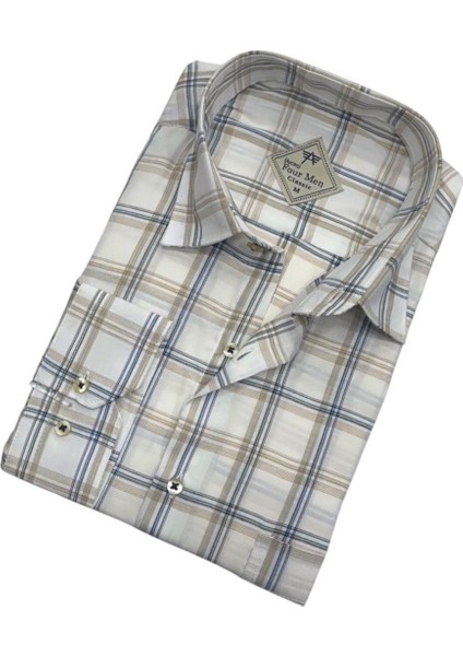 Kışlık Pamuklu Uzun Kollu Erkek Gömlek (Regular Kalıp) fiyatları