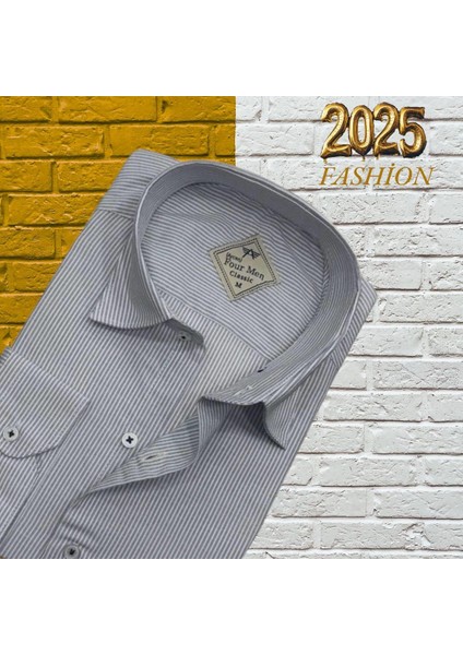 Pamuklu Uzun Kollu Erkek Gömlek (Regular Kalıp)